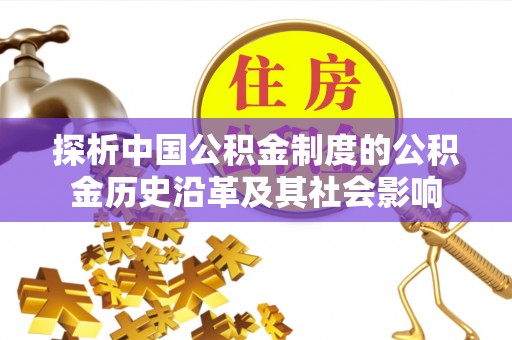 喀什探析中国公积金制度的公积金历史沿革及其社会影响