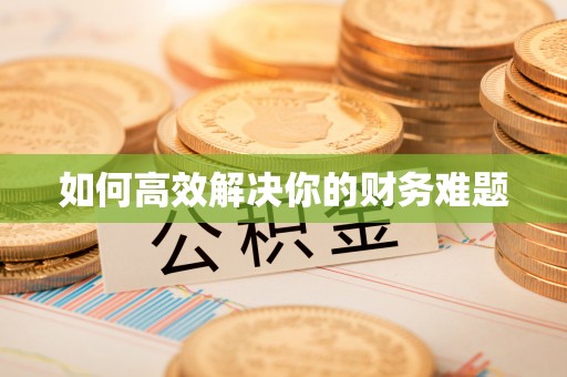 喀什如何高效解决你的财务难题