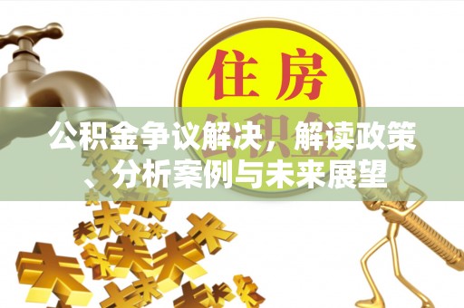 喀什公积金争议解决，解读政策、分析案例与未来展望